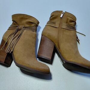 JESSICA SIMPSON Women's Sesley Leather  Ankle Boots - 9M